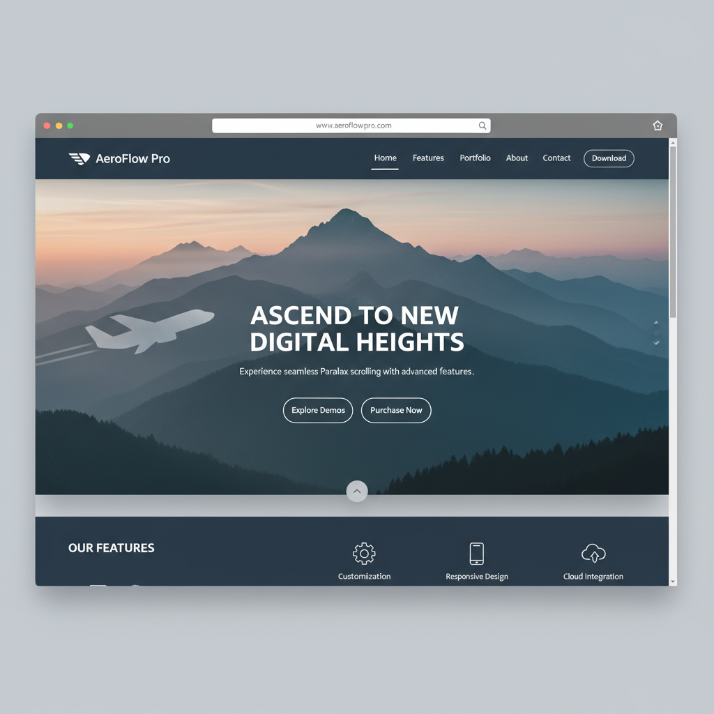 parallax wordpress theme