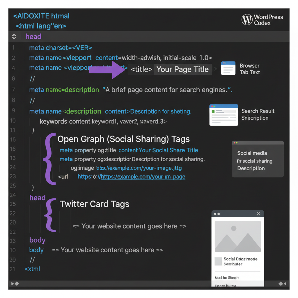 wordpress add meta tags