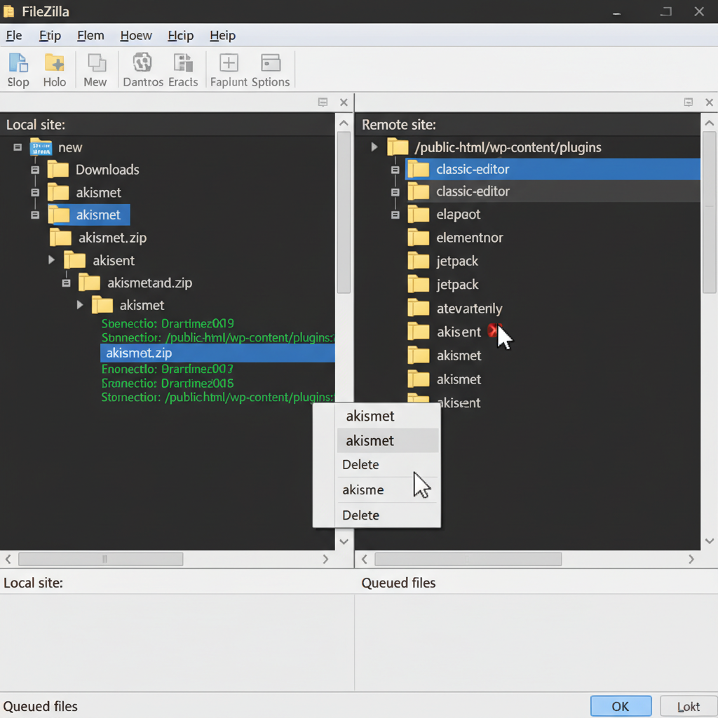 how to manually update wordpress plugin