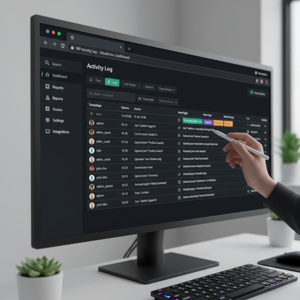 wordpress track user activity