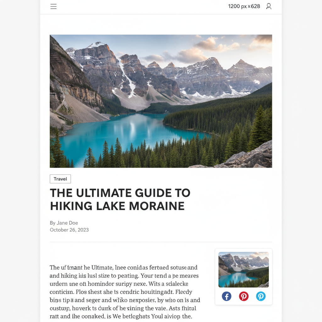 best size for wordpress featured image