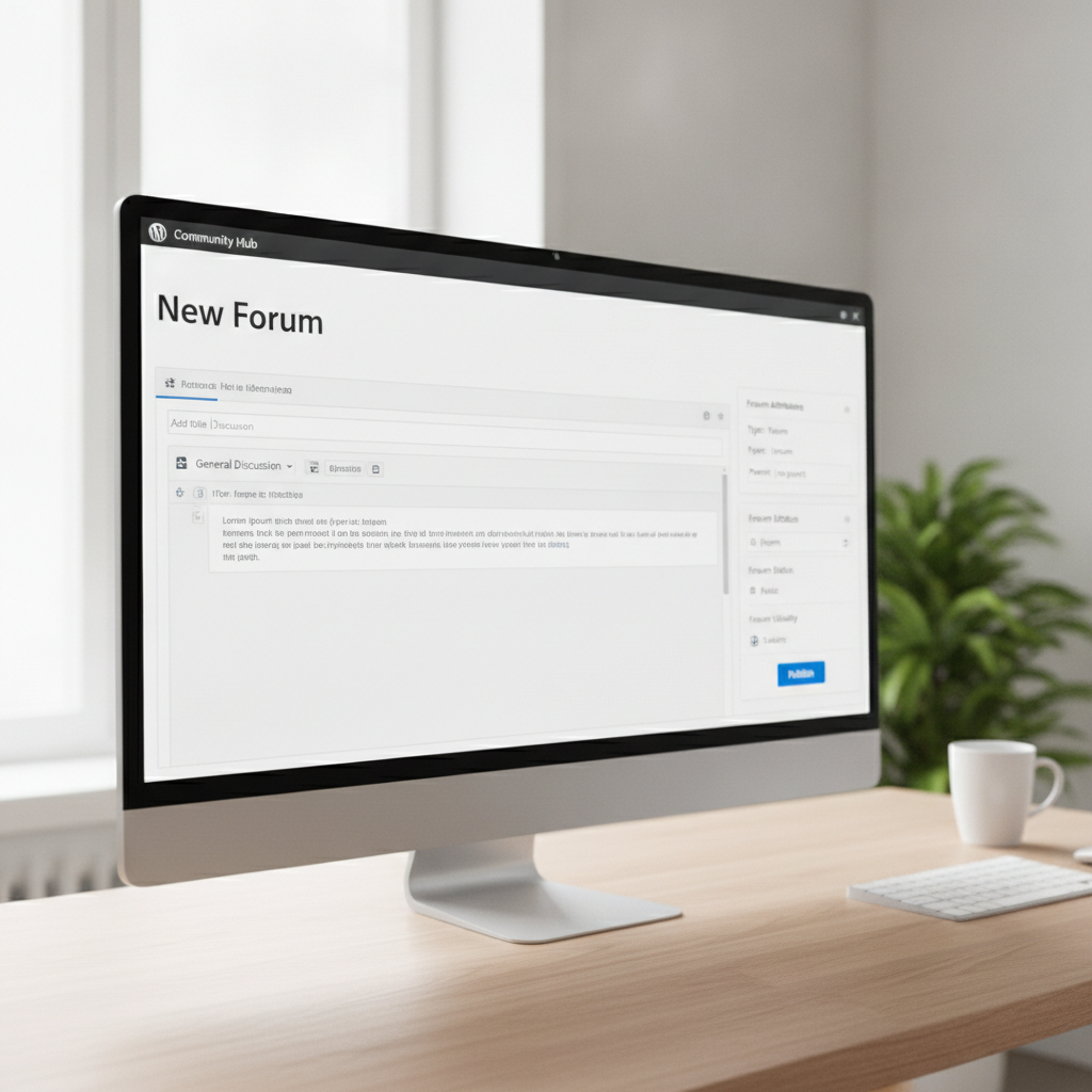 how to create a forum in wordpress