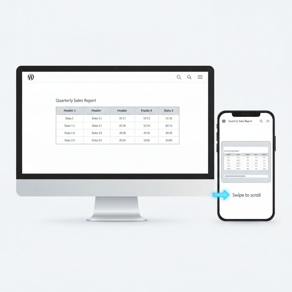 wordpress responsive tables