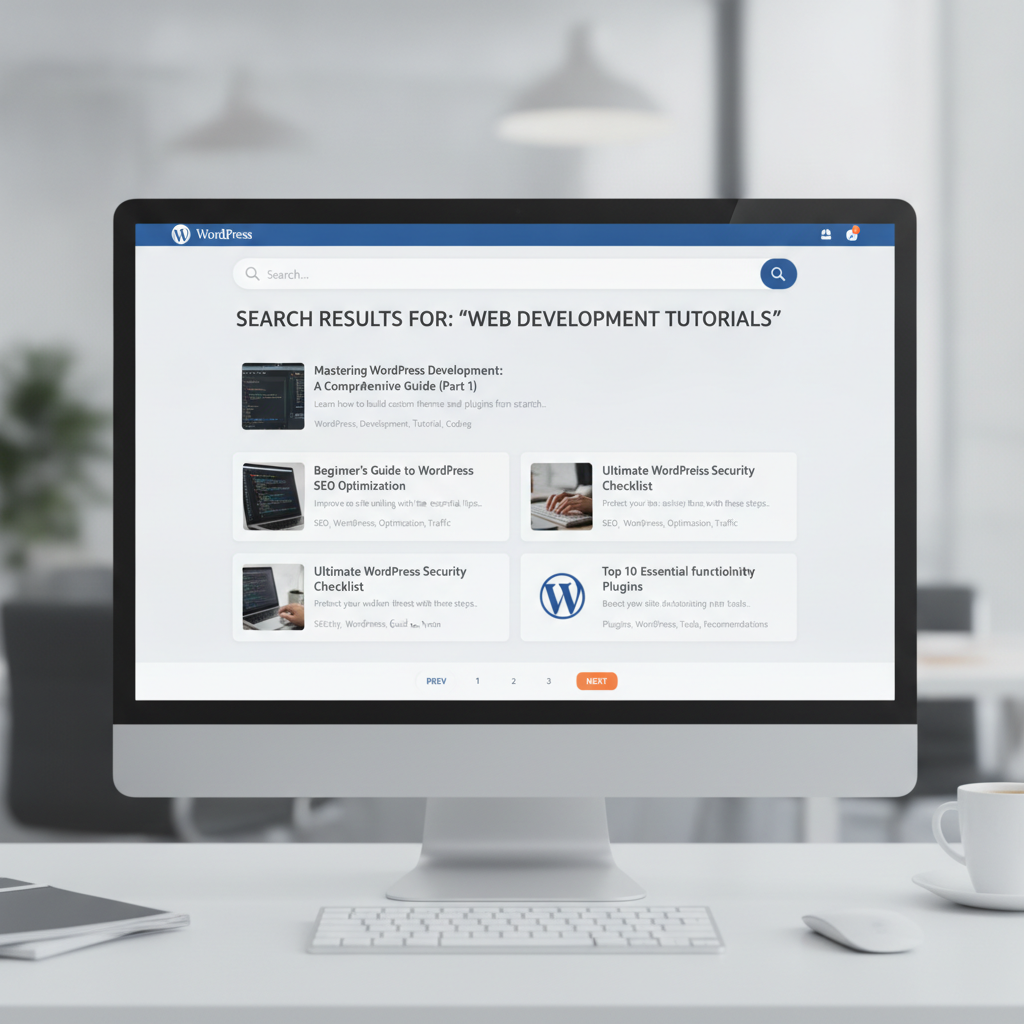 wordpress search page