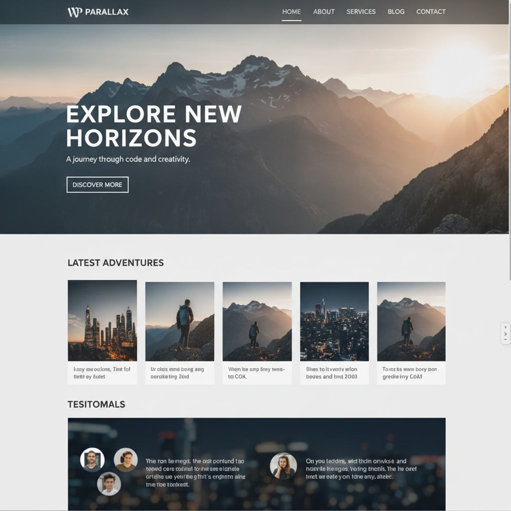 wordpress parallax