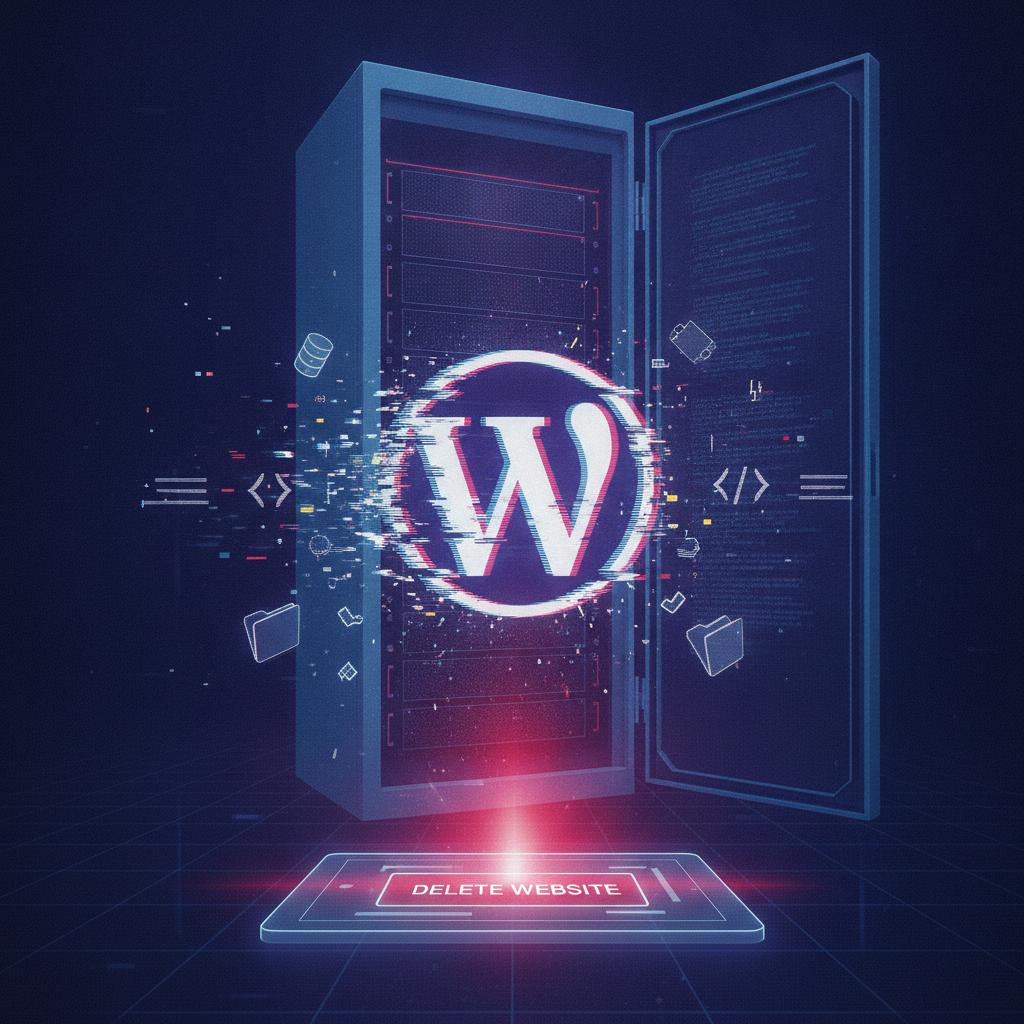 how to delete my wordpress website