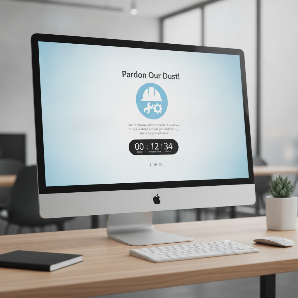 how to put wordpress into maintenance mode