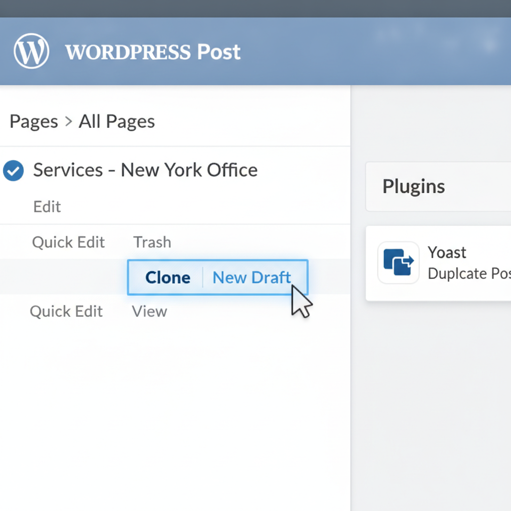 wordpress duplicate a page